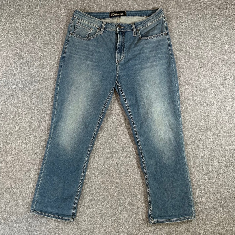 Silver Jeans Co. Capri Womens 12 The Curvy High Capri Blue Medium Wash Stretch